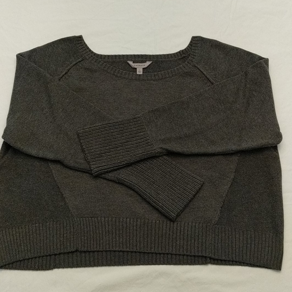 Athleta Kinsley Sweater Charcoal Gray